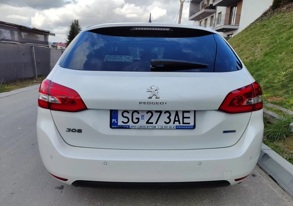 Peugeot 308 cena 43500 przebieg: 126150, rok produkcji 2017 z Rzeszów małe 667